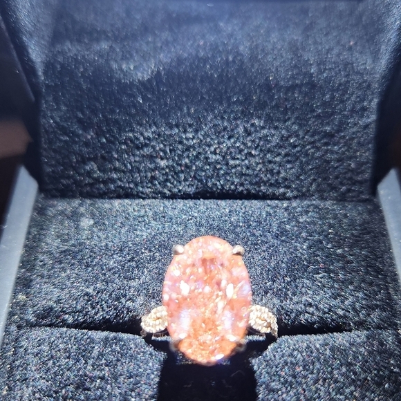7.27ct 14k Rose Gold Custom Designed Pink Lab Diamond Engagement Ring Size 5 ✨💍 - Picture 6 of 10
